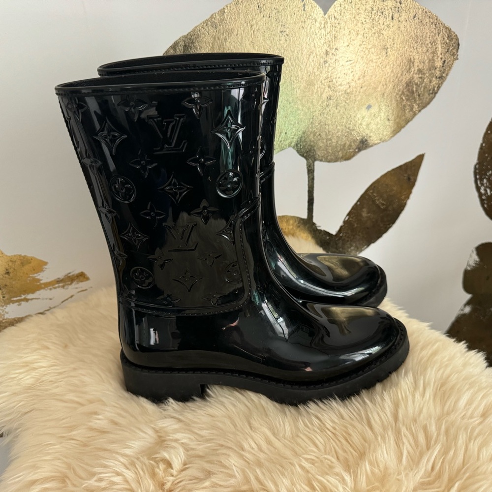 Authentic Louis Vuitton Drop Flat Half boots - Picture 5 of 6
